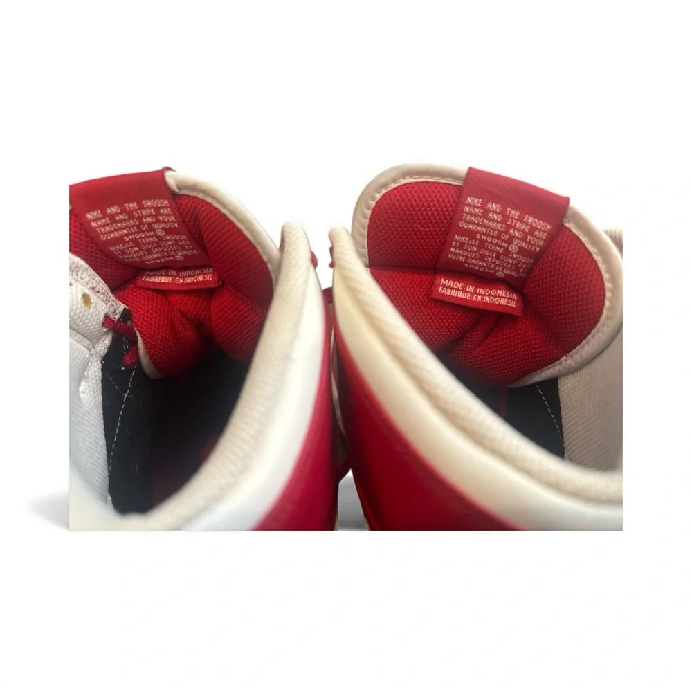 Nike Court Force High Red White sneakers extremely RARE Mens size‎ 13 Athletic